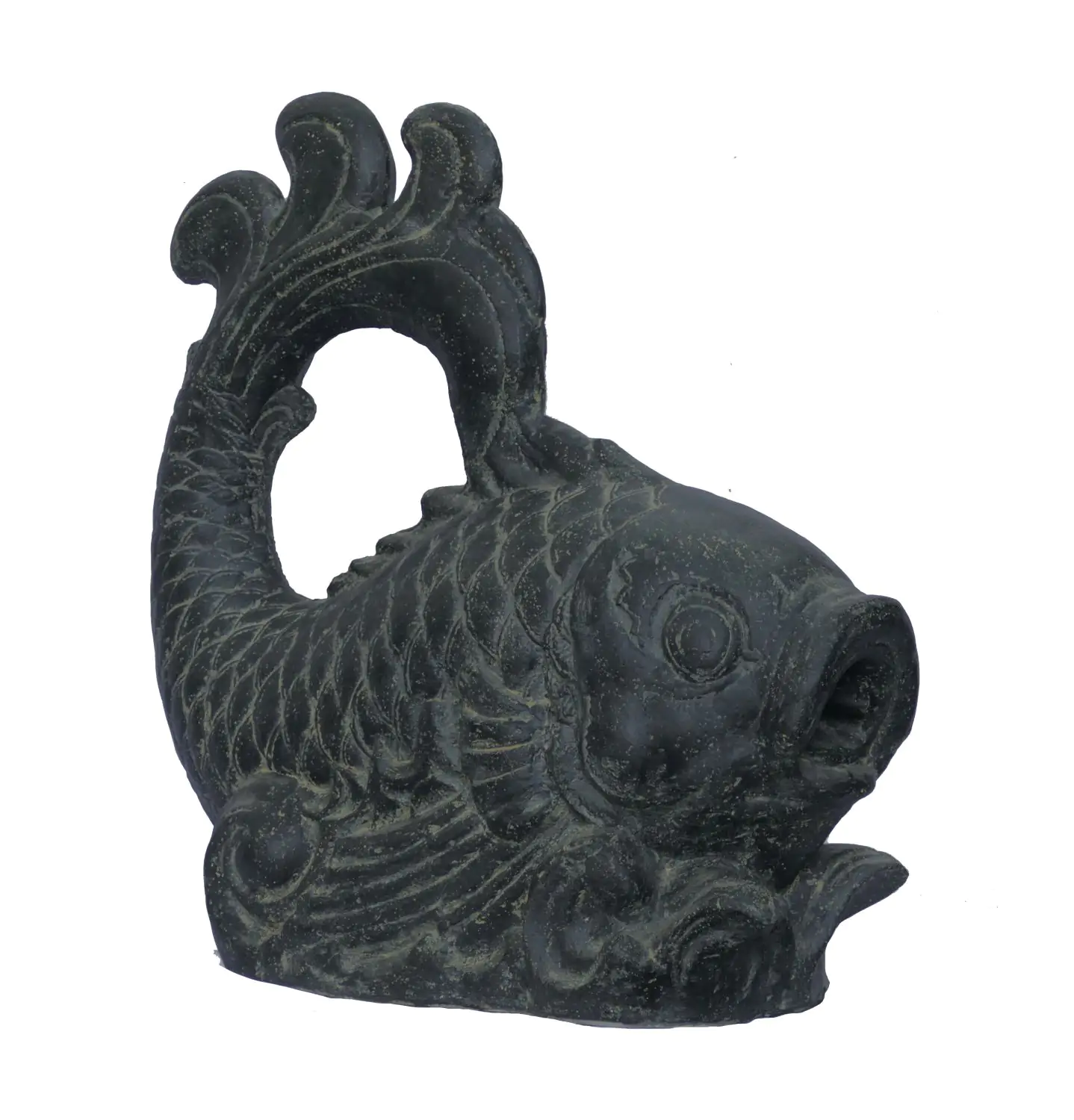 Product image 1 of the product “Balinese fish as watergame, 70cm Length | Cast stone, handcrafted & coloured ”